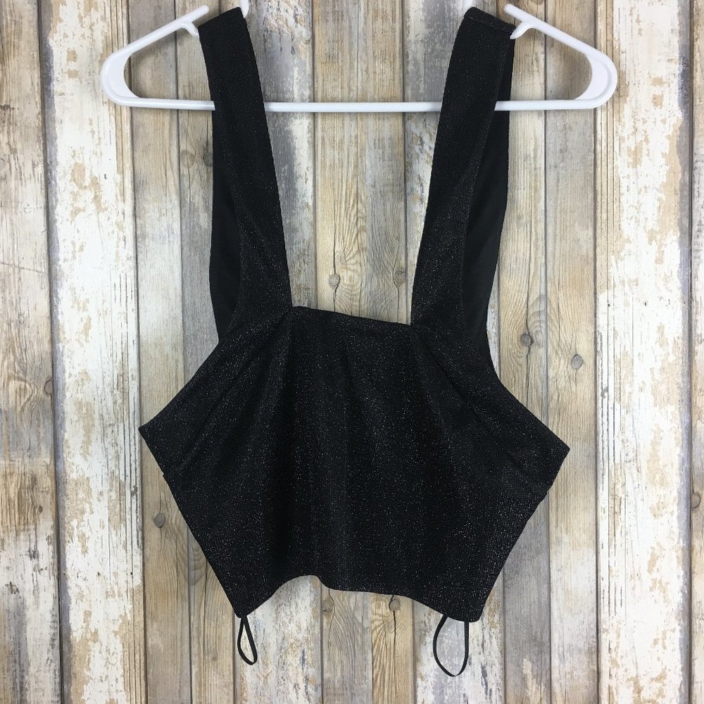 Express Black Crop Top